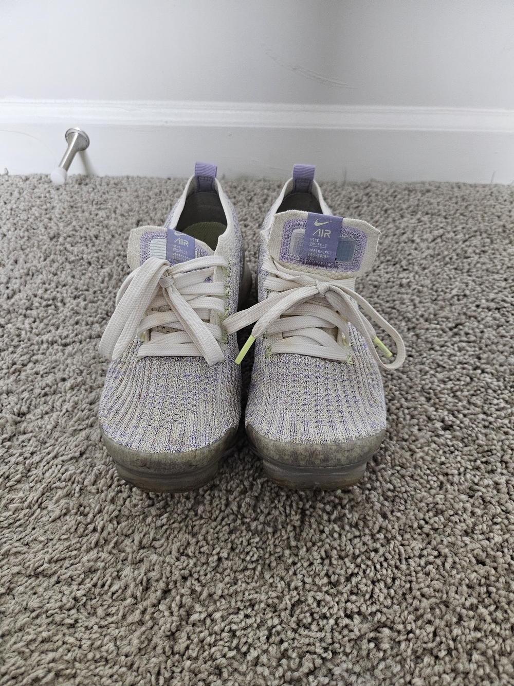 Nike Air VaporMax Flyknit Sneakers - Lavender/White